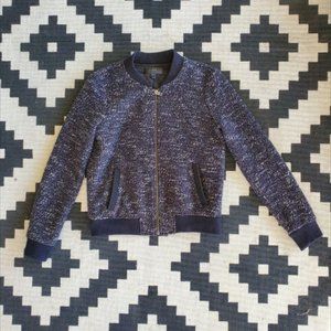 J Crew Marled Wool Bomber Jacket